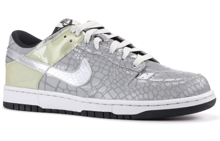 Nike Dunk Low Metallic Silver/Black-Neutral Grey 309431-904 sneakmarks