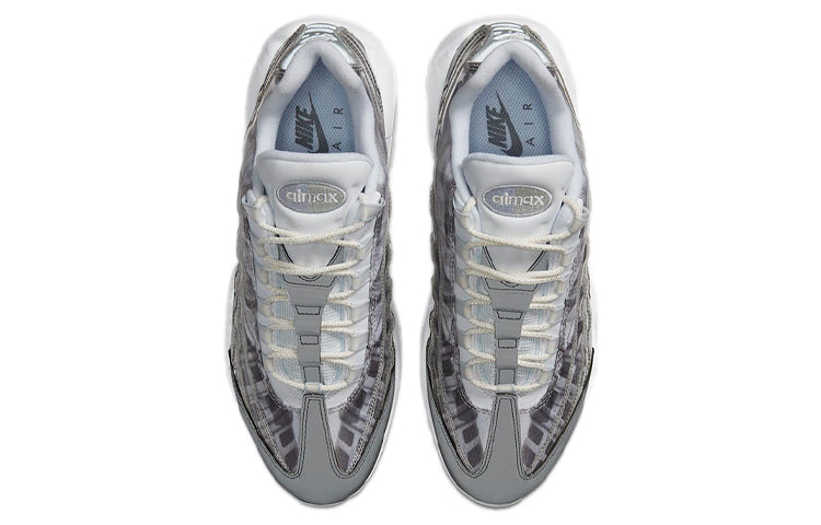 Nike Air Max 95 'Footprint' White/Sail/Pure Platinum/Smoke Grey DA4301-100 sneakmarks