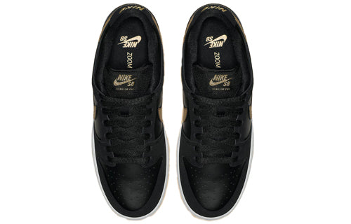 Nike Dunk Low SB Skateboard Pro 'Metallic Gold' Black/Metallic Gold-White BQ6817-002 sneakmarks