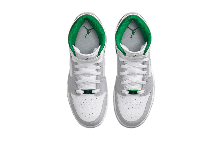 Air Jordan 1 Mid (GS) White Pine Green Smoke Grey (GS) DC7248-103