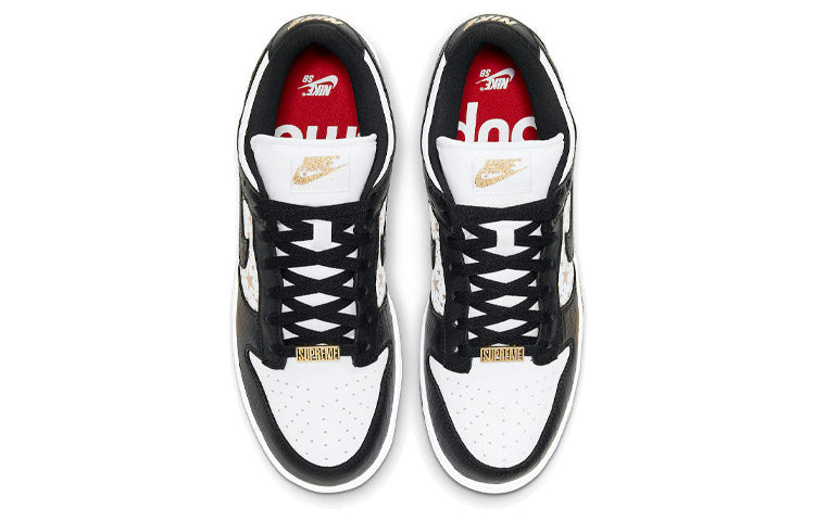 Nike SB Skateboard Dunk Low x Supreme White Black DH3228-102 sneakmarks