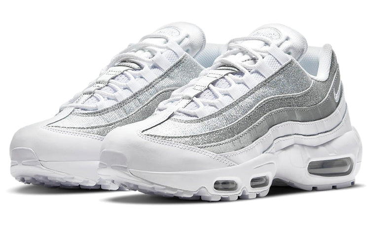 Nike Womens Air Max 95 'White Metallic Silver' White/White/Metallic Silver DH3857-100