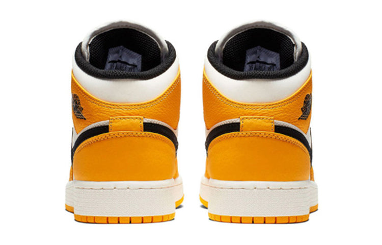 Air Jordan 1 Mid'Lakers' GS University Gold/Pale Ivory-Court Purple-Black BQ6931-700