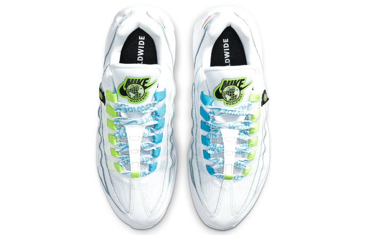 Womens Air Max 95 SE 'Worldwide Pack' White/White/Volt/Blue Fury CV9030-100