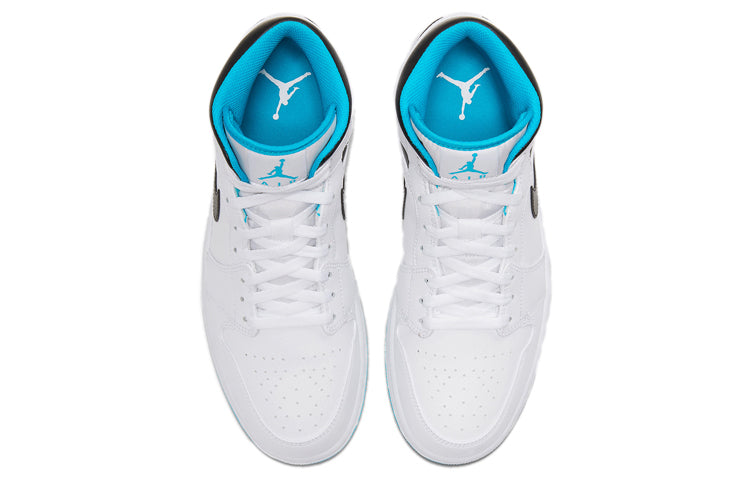 Air Jordan 1 Mid 'Laser Blue' White/Laser Blue/Black 554724-141