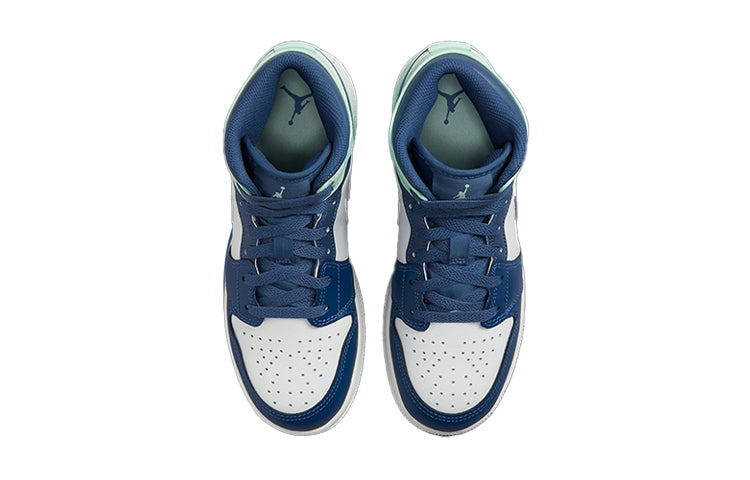 Air Jordan 1 Mid \Blue Mint\ (GS) 554725-413