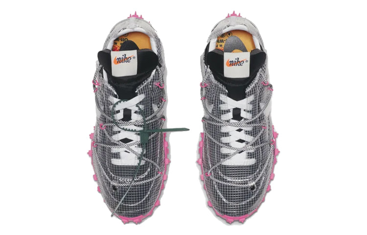 Nike Womens WMNS Waffle Racer SP Off-White - Black Fuchsia CD8180-001 sneakmarks