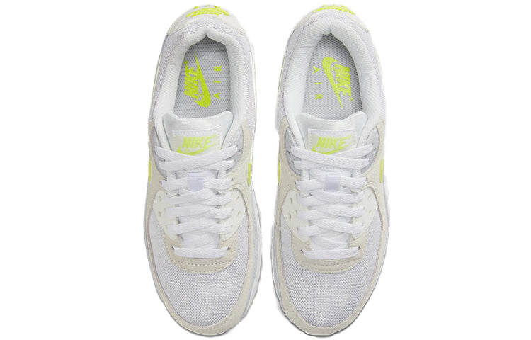 Womens Air Max 90 'Lemon Venom' White/Lemon Venom/Pure Platinum/Sail CW2650-100 KICKSOVER