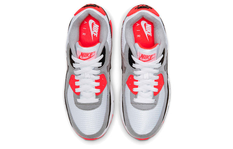 Nike Air Max 90 GS 'Infrared' 2020 White/Black/Cool Grey/Radiant Red DC8334-100