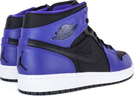 Air Jordan 1 Mid Black Purple 554724-019