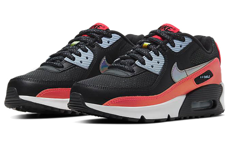 Air Max 90 FP GS 'Black Laser Crimson' Off Noir/Laser Crimson/Hydrogen Blue/White CT1966-001 KICKSOVER