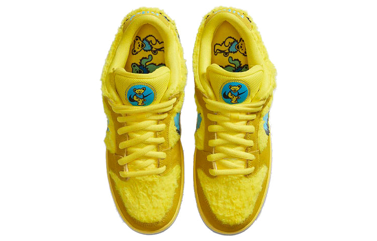 Nike SB Skateboard Dunk Low Grateful Dead Bears - Yellow CJ5378-700 sneakmarks