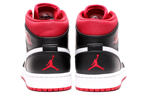 Air Jordan 1 Mid 'Black Gym Red' Black.Gym Red-White 554724-020