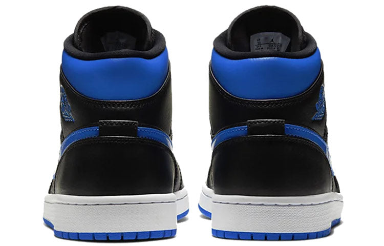 Air Jordan 1 Mid Black Hyper Royal 554724-068