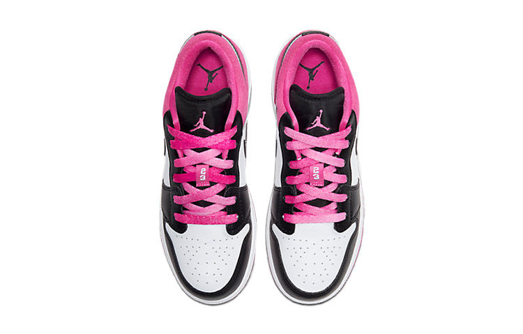 Air Jordan 1 Low SE GS 'Black Active Fuchsia' Black/Black/Active Fuchsia CT1564-005