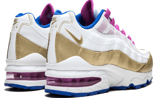 Nike Air Max 95 LE'Peanut Butter & Jelly' GS White/Matellic Gold-Racer Blue 310830-120