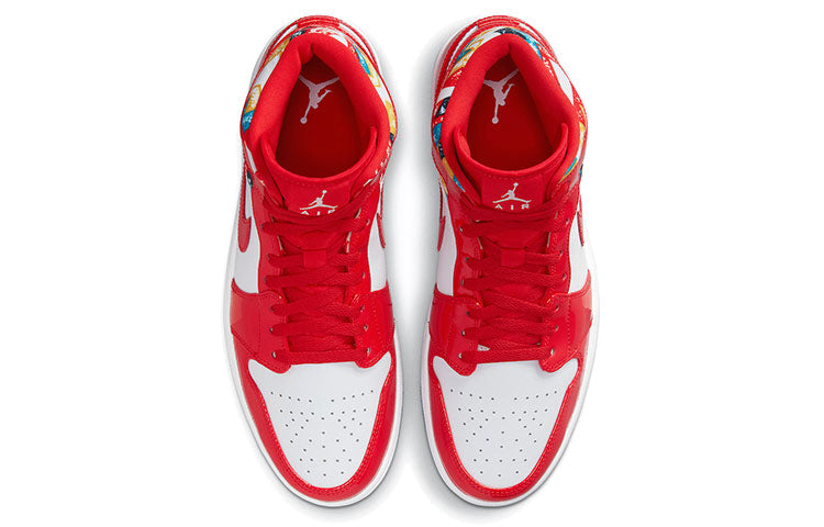 Air Jordan 1 Mid SE Red Patent DC7294-600