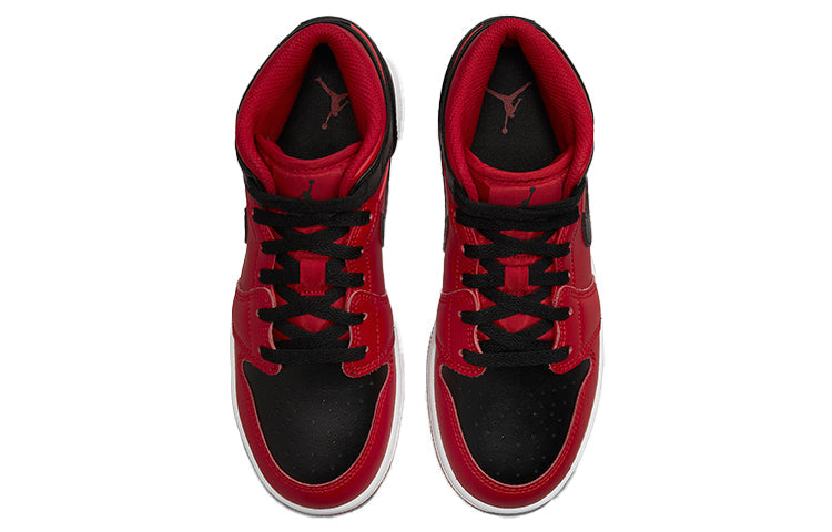 Air Jordan 1 Mid Reverse Bred (GS) 554725-660