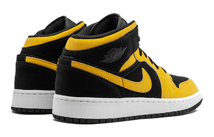 Air Jordan 1 Mid GS Black University Gold 554725-071