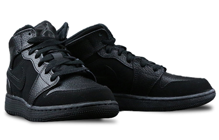 Air Jordan 1 Mid (GS) Black 554725-064