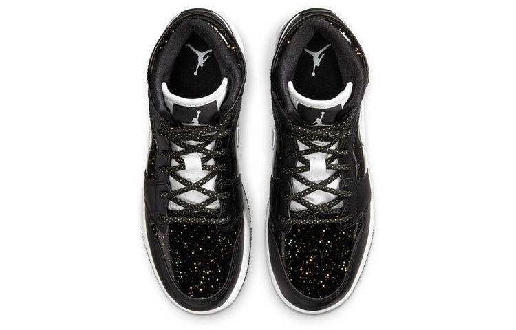 Air Jordan 1 Mid SE GS Black Glitter AV5174-001