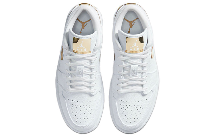 Womens WMNS Air Jordan 1 Low SE White Metallic Gold CZ4776-100