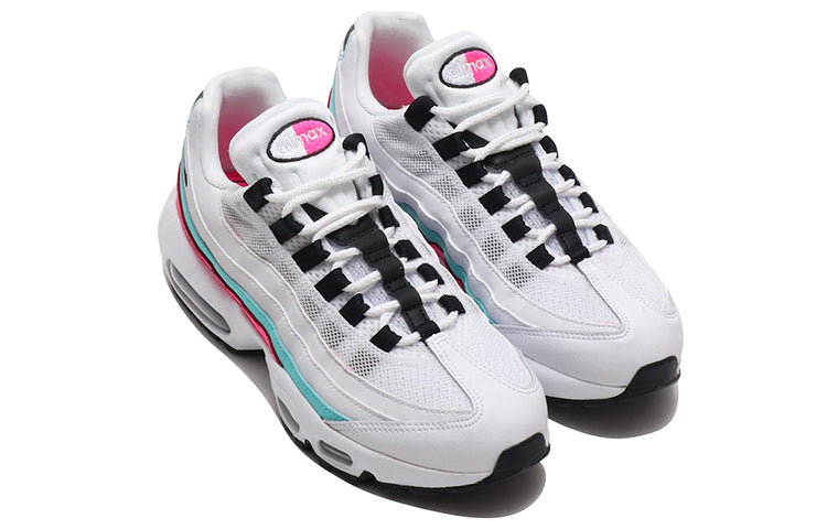 Nike Womens Air Max 95 'South Beach' White/Black-Aurora Green-Pink Blast 307960-117