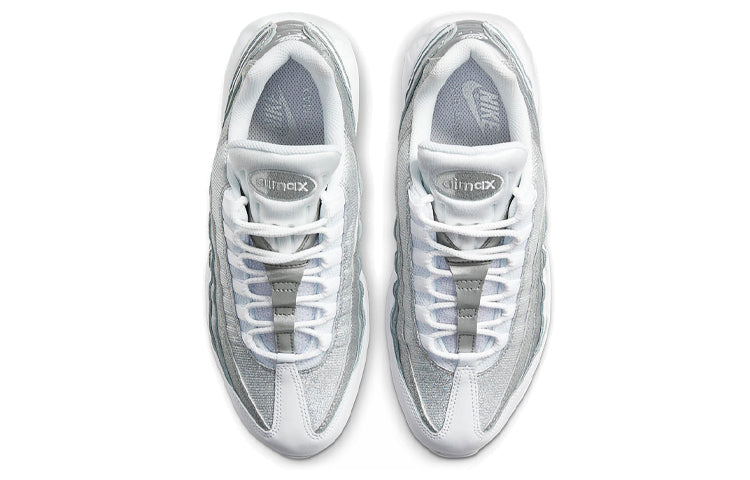 Nike Womens Air Max 95 'White Metallic Silver' White/White/Metallic Silver DH3857-100