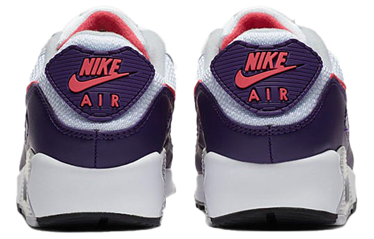 Womens Air Max 90 'Eggplant' White/Eggplant/Flare/Zen Grey CW1360-100 KICKSOVER