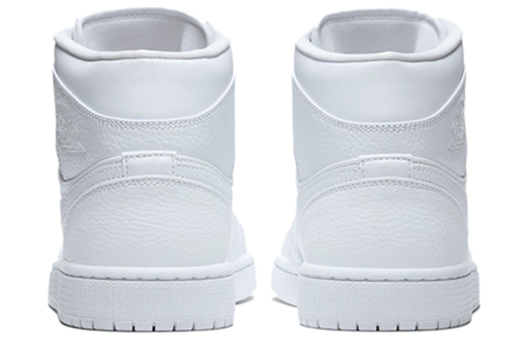 Air Jordan 1 Mid Triple White 554724-130