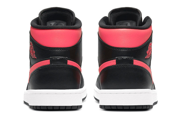 Womens WMNS Air Jordan 1 Mid 'Siren Red' Black/White/Siren Red BQ6472-004