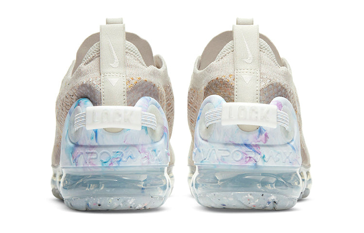 Nike Womens Air VaporMax 2020 Flyknit 'Oatmeal' Oatmeal/White/Light Bone/Hydrogen Blue CT1933-100