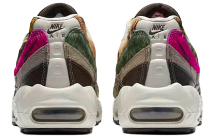 Nike Womens Air Max 95 Premium 'Animal Floral Prints' Light Bone/White/Velvet Brown/Olive Grey/Pink Blast/Poison Green CZ8102-001