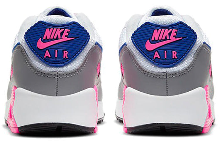 Womens Air Max 90 'Pink Concord' White/Vast Grey/Concord/Pink Blast CT1887-100 KICKSOVER