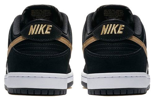 Nike Dunk Low SB Skateboard Pro 'Metallic Gold' Black/Metallic Gold-White BQ6817-002 sneakmarks