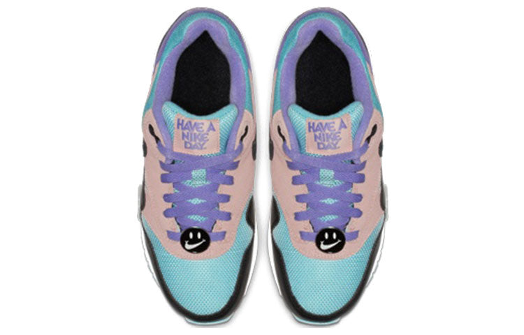 Nike Air Max 1 GS 'Have A Day' Black/White/Space Purple/Bleached Coral AT8131-001