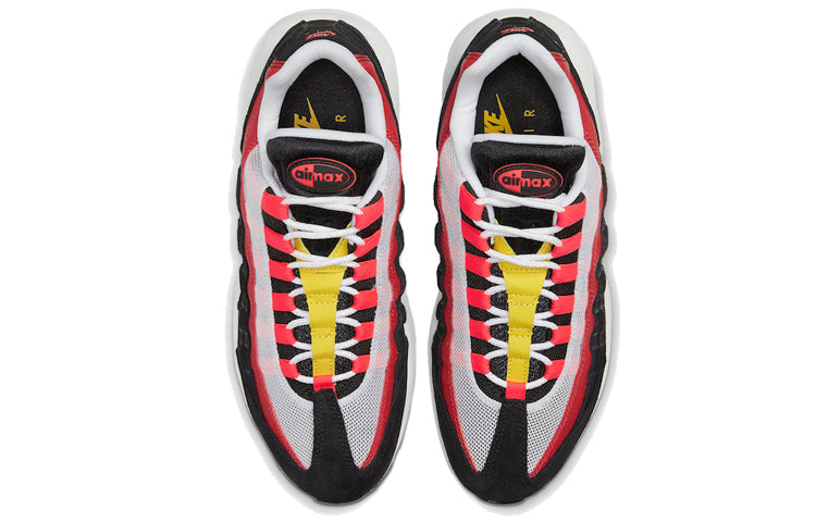 Nike Air Max 95 'Bright Crimson' White/Black/Bright Crimson/Chrome Yellow AT9865-101 sneakmarks