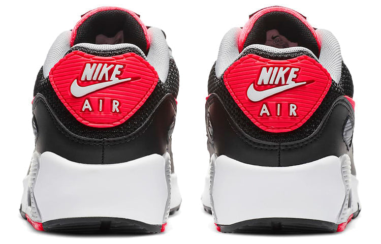 Nike Air Max 90 LTR Leather GS 'Radiant Red' Black/White/Wolf Grey/Radiant Red CD6864-009 KICKSOVER