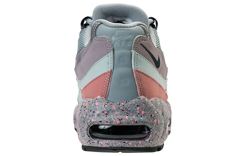 Nike Womens Air Max 95 SE 'Confetti' Light Pumice/Anthracite-Gunsmoke-Atmosphere Grey-Fiberglass-Rust Pink 918413-002