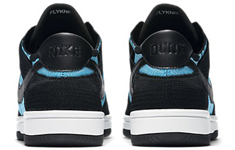 Nike Dunk Low Flyknit Black Chlorine Blue 917746-001 sneakmarks