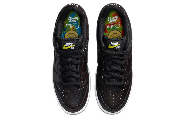 Nike Civilist x Dunk Low Pro SB Skateboard QS 'Thermography' Black/Black/Black CZ5123-001