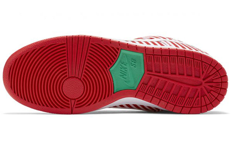 Nike SB Skateboard Dunk Low 'Candy Cane' Challenge Red/Stadium Green-White 313170-613 sneakmarks