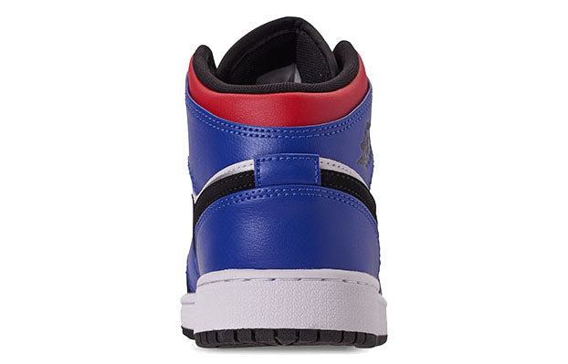 Air Jordan 1 Mid GS White Royal Blue Red 554725-124