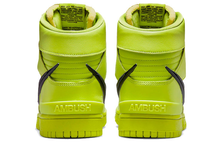 Nike Dunk High AMBUSH Flash Lime CU7544-300 sneakmarks