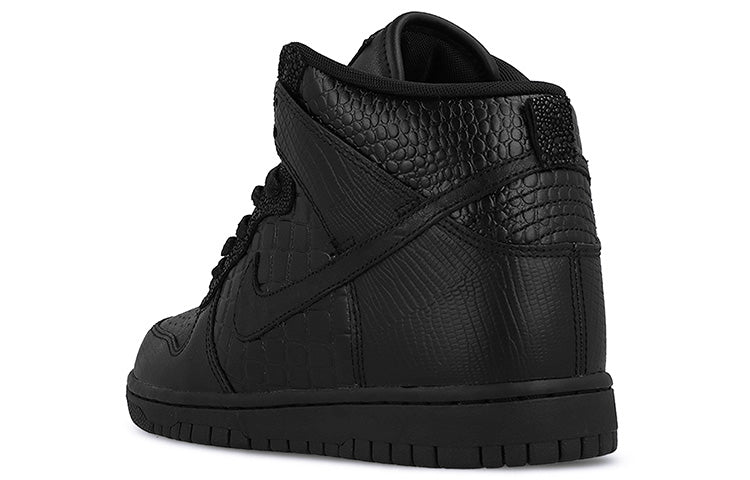 Nike Womens WMNS Dunk High LX 'Black' Black/Black-Ivory 881233-001 sneakmarks