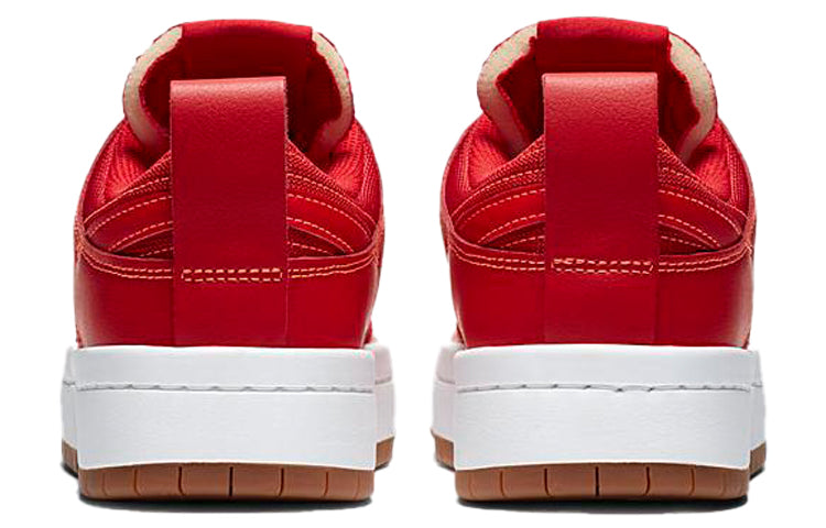 Nike Womens WMNS Dunk Low Disrupt 'Red Gum' Summit White/Gym Red CK6654-600 sneakmarks