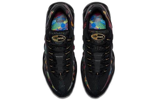 Nike Air Max 95 'Caribana' Black/Metallic Gold-Cobalt Blaze AT6142-001 sneakmarks