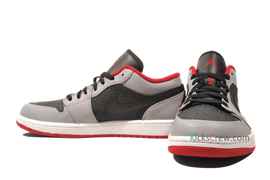 Air Jordan 1 Low Black Cement Grey Red 553558-004