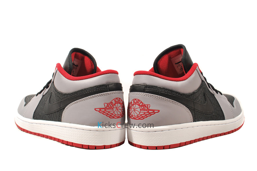 Air Jordan 1 Low Black Cement Grey Red 553558-004