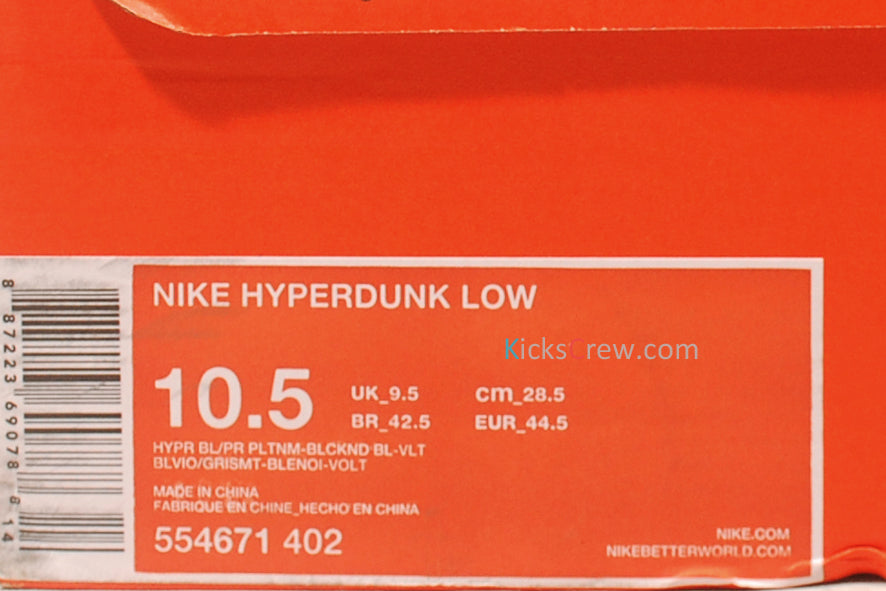 Nike Hyperdunk Low 554671-402
